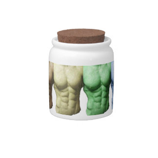 Rainbow Abs Candy Jar