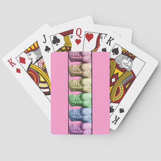 Rainbow Abs Playing Cards (Back)