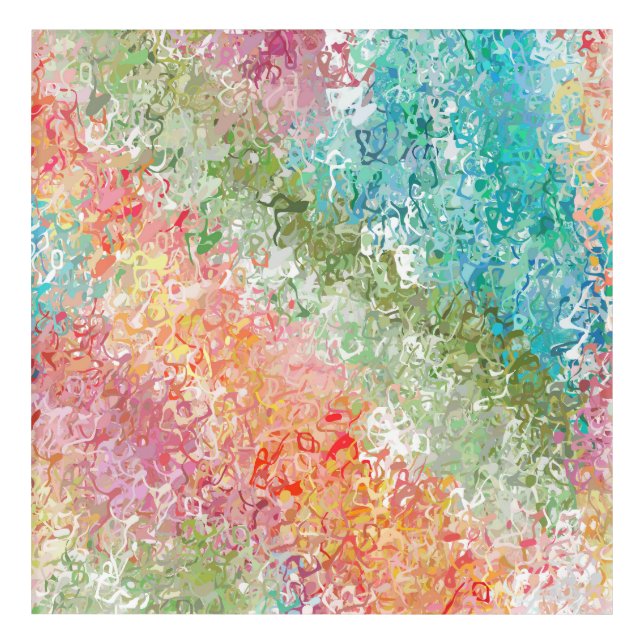 Rainbow Abstract Acrylic Print (Front)