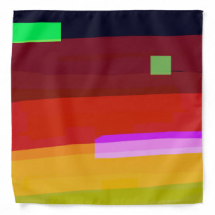 Rainbow Abstract Art Bandana
