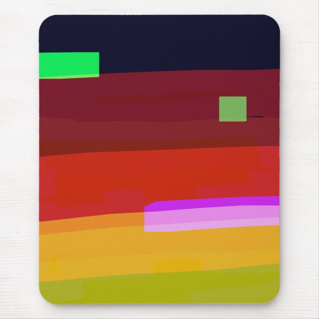 Rainbow Abstract Art Mouse Pad (Front)
