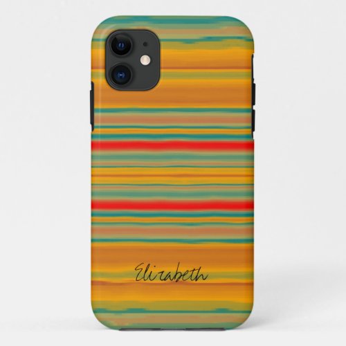 Rainbow Abstract iPhone 11 Case