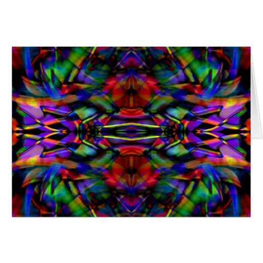 Rainbow Abstract Fractal Art Cards (Front Horizontal)