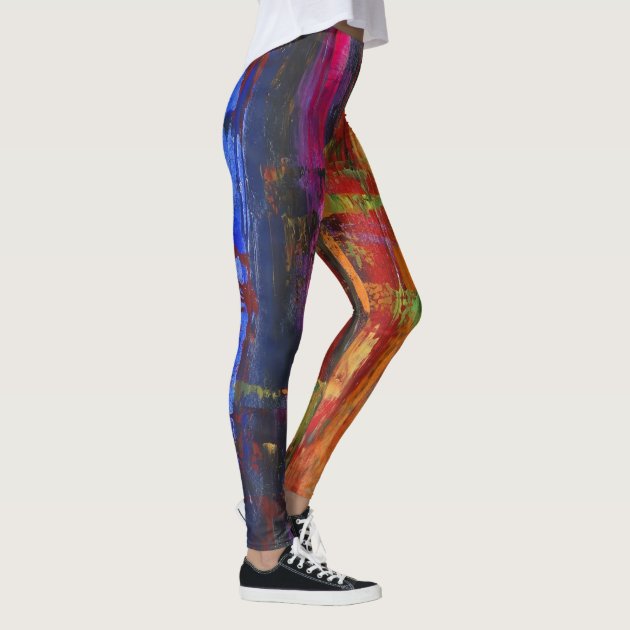 rainbow abstract modern painting yoga 