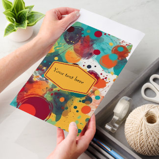 Rainbow Abstract Paint Envelope Mailers
