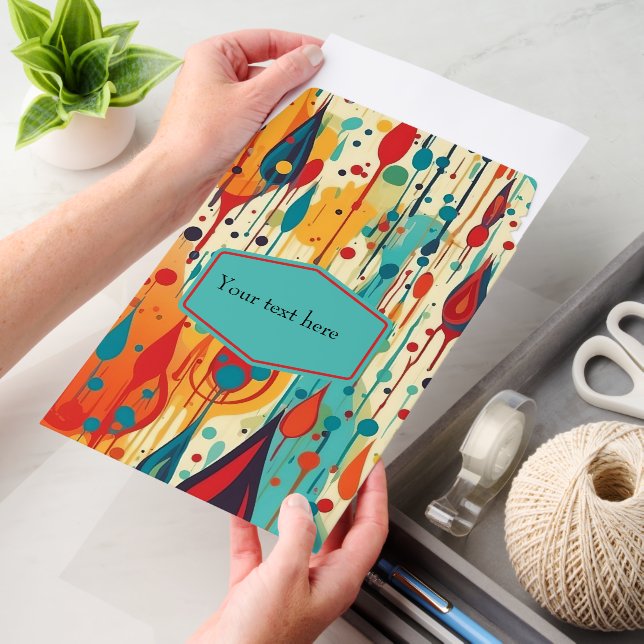 Rainbow Abstract Paint Envelope Mailers (Desk)