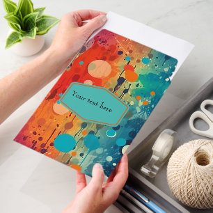 Rainbow Abstract Paint Envelope Mailers