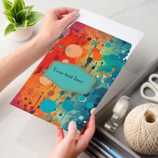 Rainbow Abstract Paint Envelope Mailers