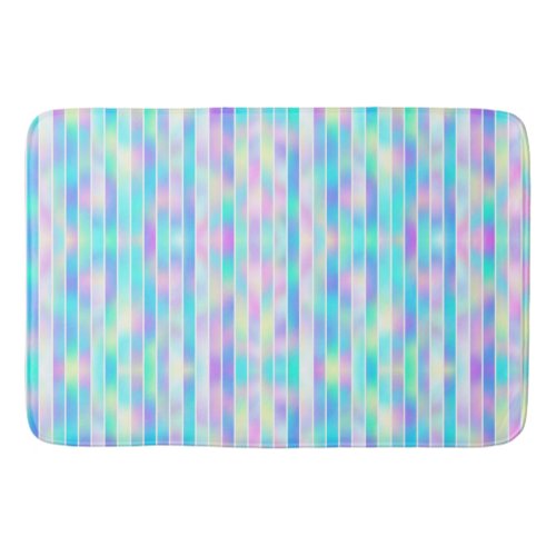 Rainbow Abstract  Pattern  Bath Mat