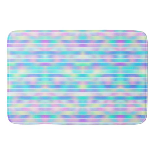 Rainbow Abstract  Pattern  Bath Mat