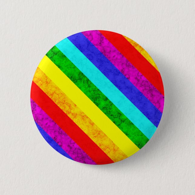Rainbow abstract pattern button (Front)