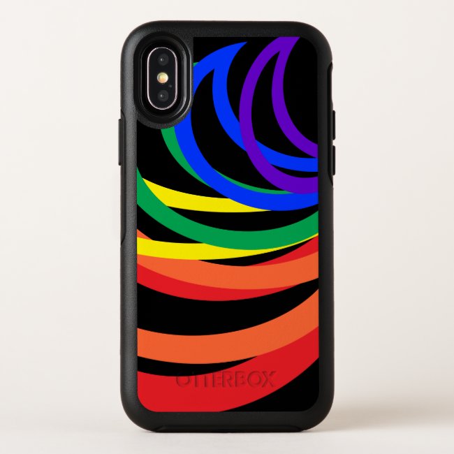Rainbow Abstract Pattern OtterBox iPhone X Case