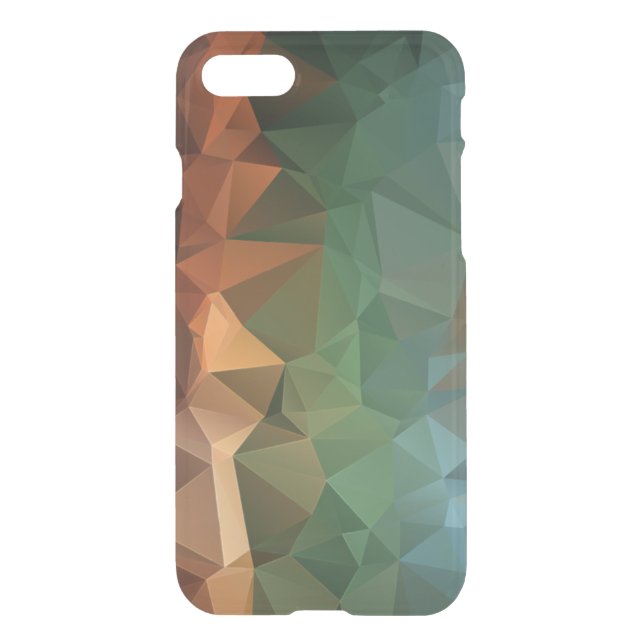 Rainbow Abstract Pyramid Art Uncommon iPhone Case (Back)