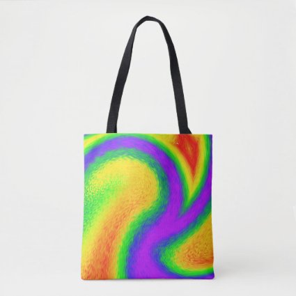 Rainbow Abstract Tote Bag