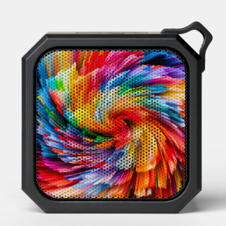 Rainbow Abstract Vibrant Swirl Modern Bluetooth Speaker