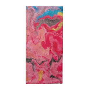 Rainbow Abstract Waterfall  Cloth Napkin