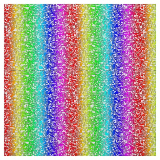 Rainbow abstract white fabric pattern