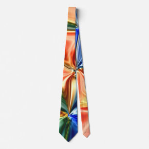 Rainbow abstraction neck tie