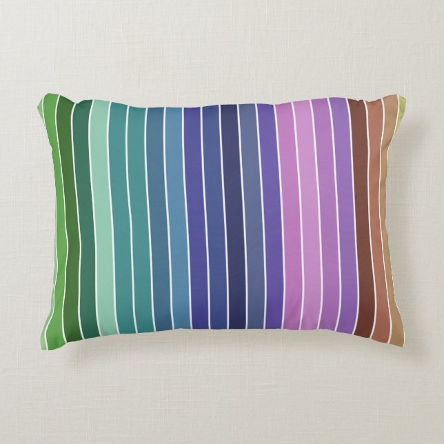 Rainbow Accent Pillow (Front)