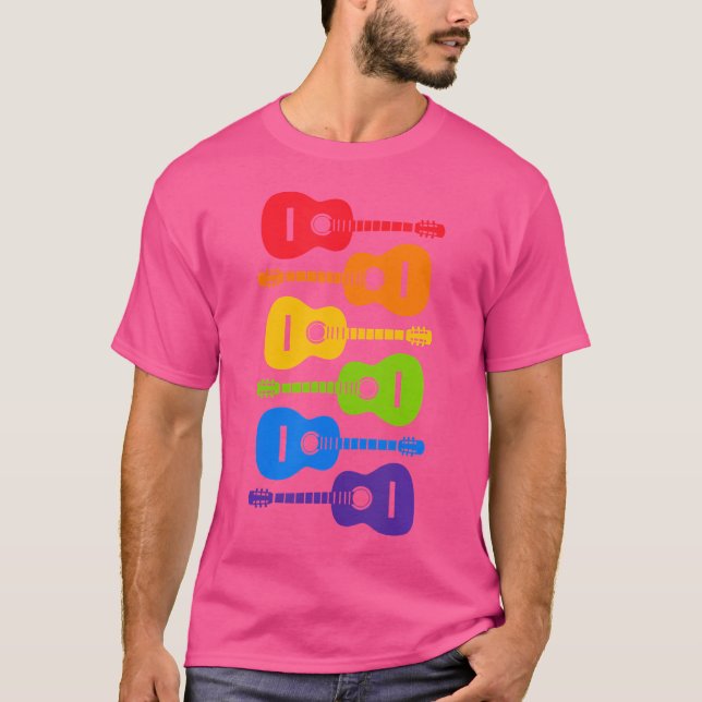 Rainbow Acoustic Guitars T-Shirt (Front)