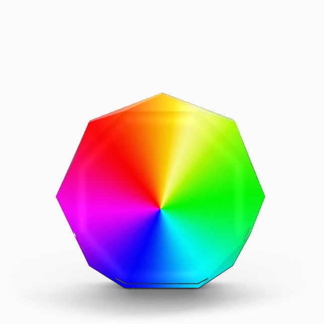 Rainbow Acrylic Award (Front)