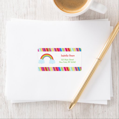 Rainbow Address Labels Zazzle