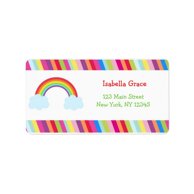 Rainbow Address Labels (Front)