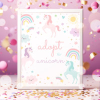 Rainbow Adopt A Unicorn Birthday Party
