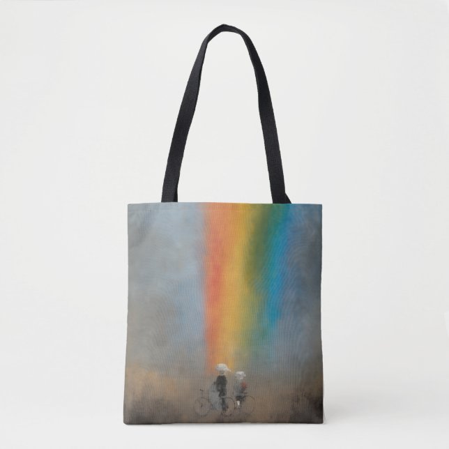 Rainbow Adventure Tote Bag (Front)