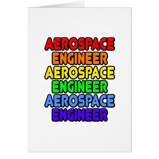 Rainbow Aerospace Engineer Cards (Front)