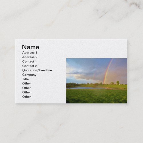 Rainbow After the Storm Business Card