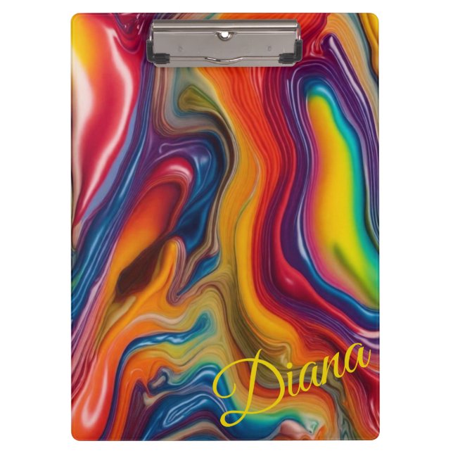Rainbow Agate Clipboard (Front)