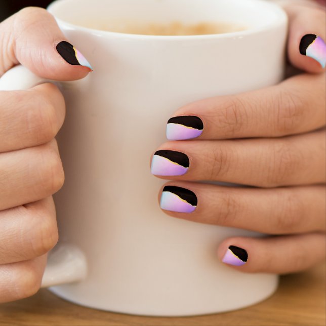 Rainbow Agate Stone Minx Nail Art (Insitu - Mug)