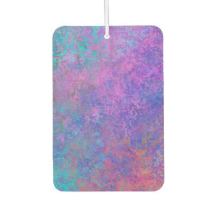 Rainbow Alcohol Ink, Bright Colorful Abstract Air Freshener