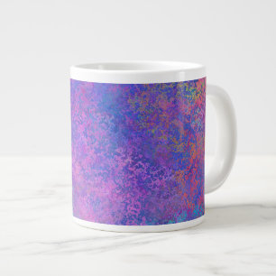 Rainbow Alcohol Ink, Bright Colorful Abstract Giant Coffee Mug