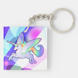 Rainbow Alicorn Keychain