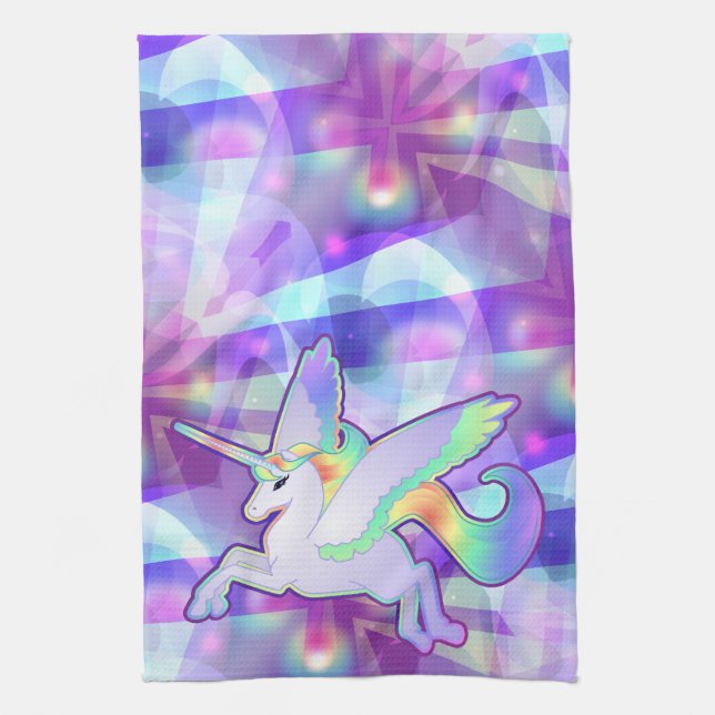 Rainbow Alicorn Towel (Vertical)