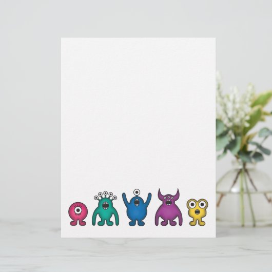 Rainbow Alien Monsters (Standing Front)