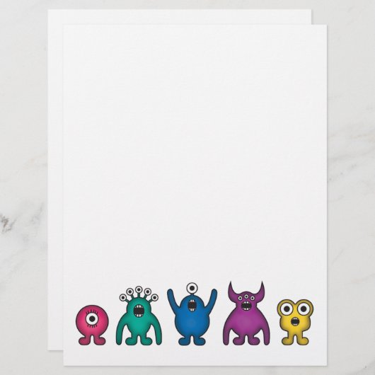 Rainbow Alien Monsters (Front/Back)