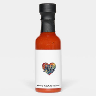 Rainbow Ally Heart Vector Shirt Design_1 Hot Sauces