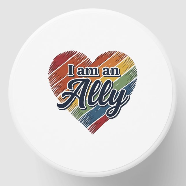 Rainbow Ally Heart Vector Shirt Design_1 Mini Candle Favors (Front)