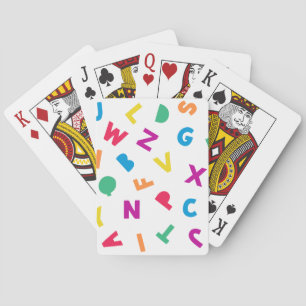 Rainbow Alphabet Scramble Playing Cards