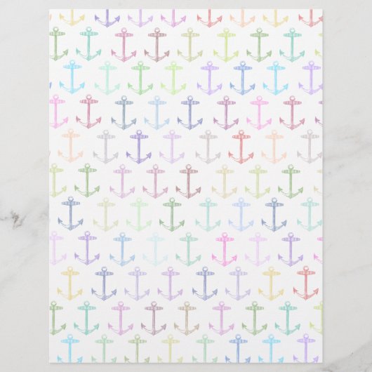 Rainbow anchor pattern (Front)