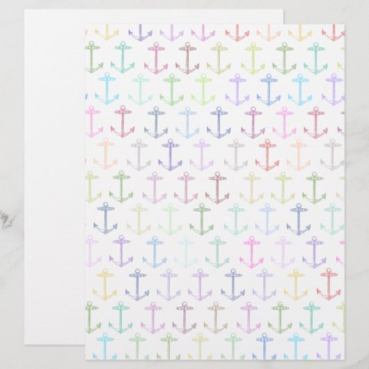 Rainbow anchor pattern (Front/Back)