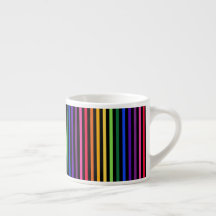 Rainbow and black stripes