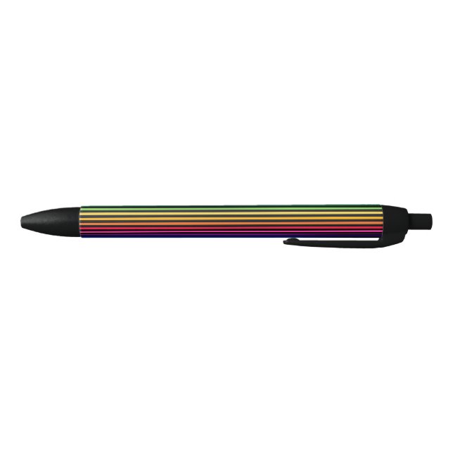 Rainbow and black stripes pen (Bottom)