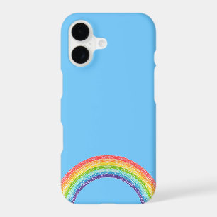 Rainbow and blue sky iPhone 17 case