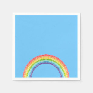 Rainbow and blue sky napkins