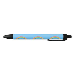 Rainbow and blue sky pen