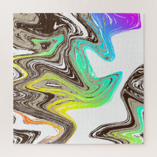 rainbow and chocolate strokes jigsaw puzzle